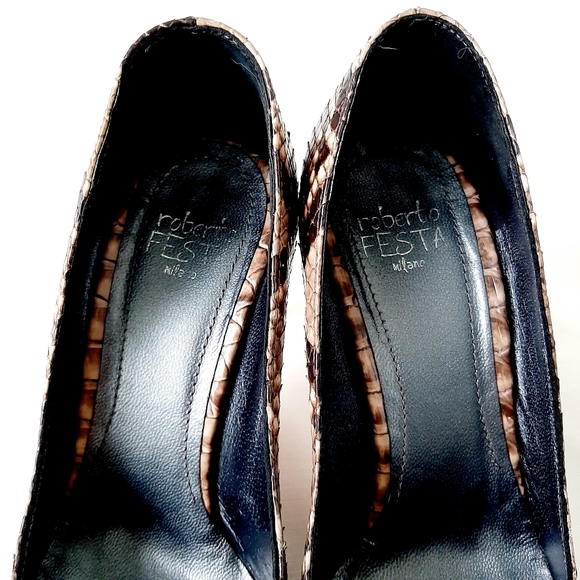Roberto Festa real python leather pumps - Picture 6 of 7